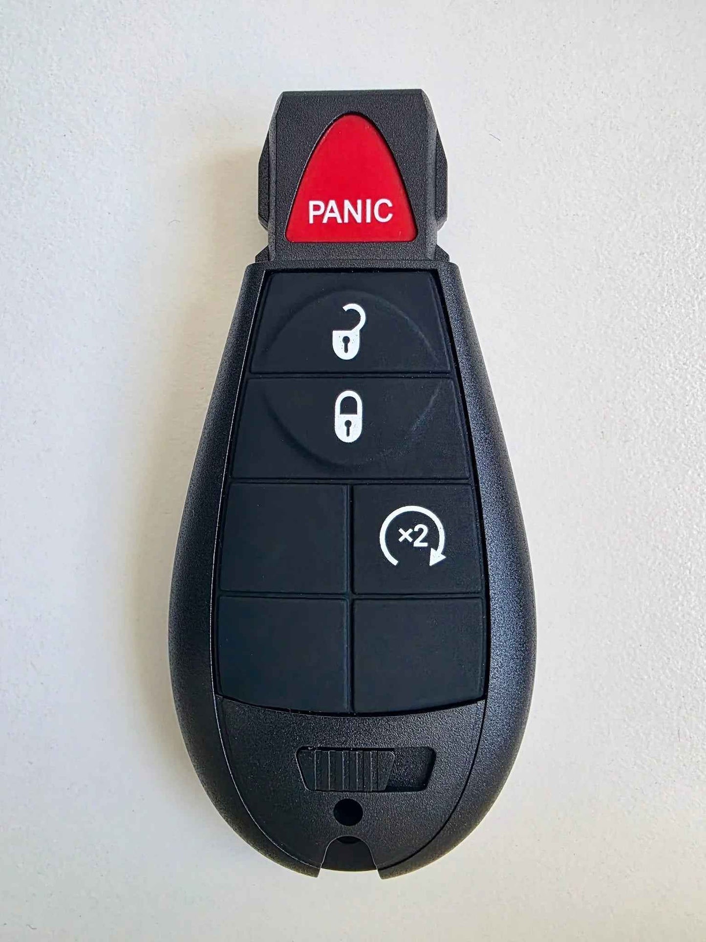 Ram 1500 / 2500 / 3500 "Fobik" Remote Key Shell Replacement (2009-2012) - 4 Button (Remote Start) - FCC ID: GQ4-53T - Canada Stock