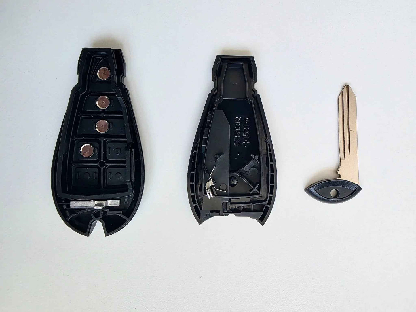 Ram 1500 / 2500 / 3500 "Fobik" Remote Key Shell Replacement (2009-2012) - 4 Button (Remote Start) - FCC ID: GQ4-53T - Canada Stock