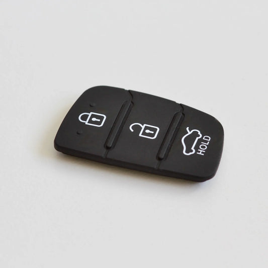 black silicone key fob cover replacement with lock, unlock, and trunk buttons